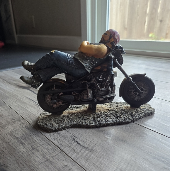 sturgess Other - Sturgess Biker On Motorcycle Ceramic Figurine
